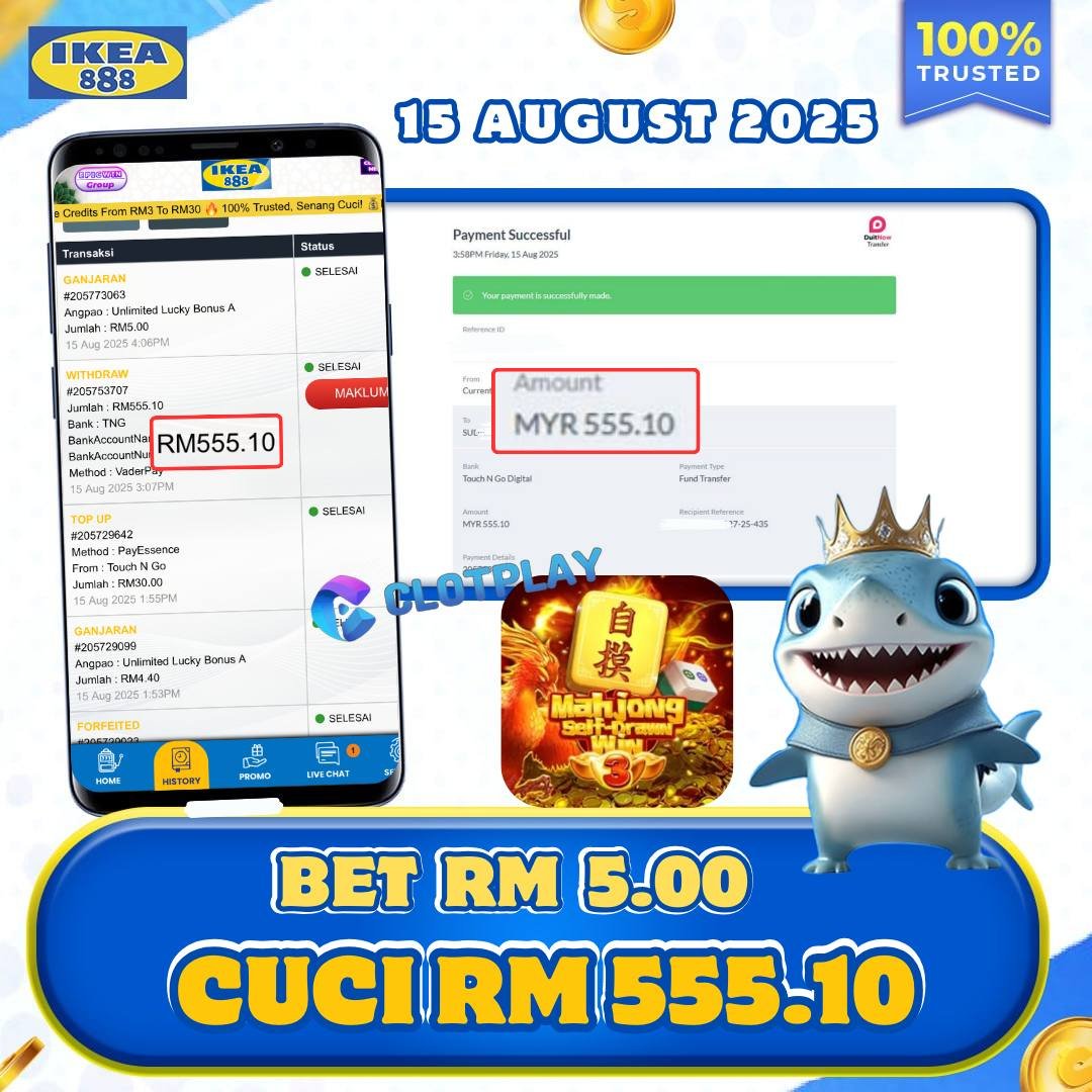 Ikea888 x CLOTPLAY : Mahjong self-Drawn WIN3