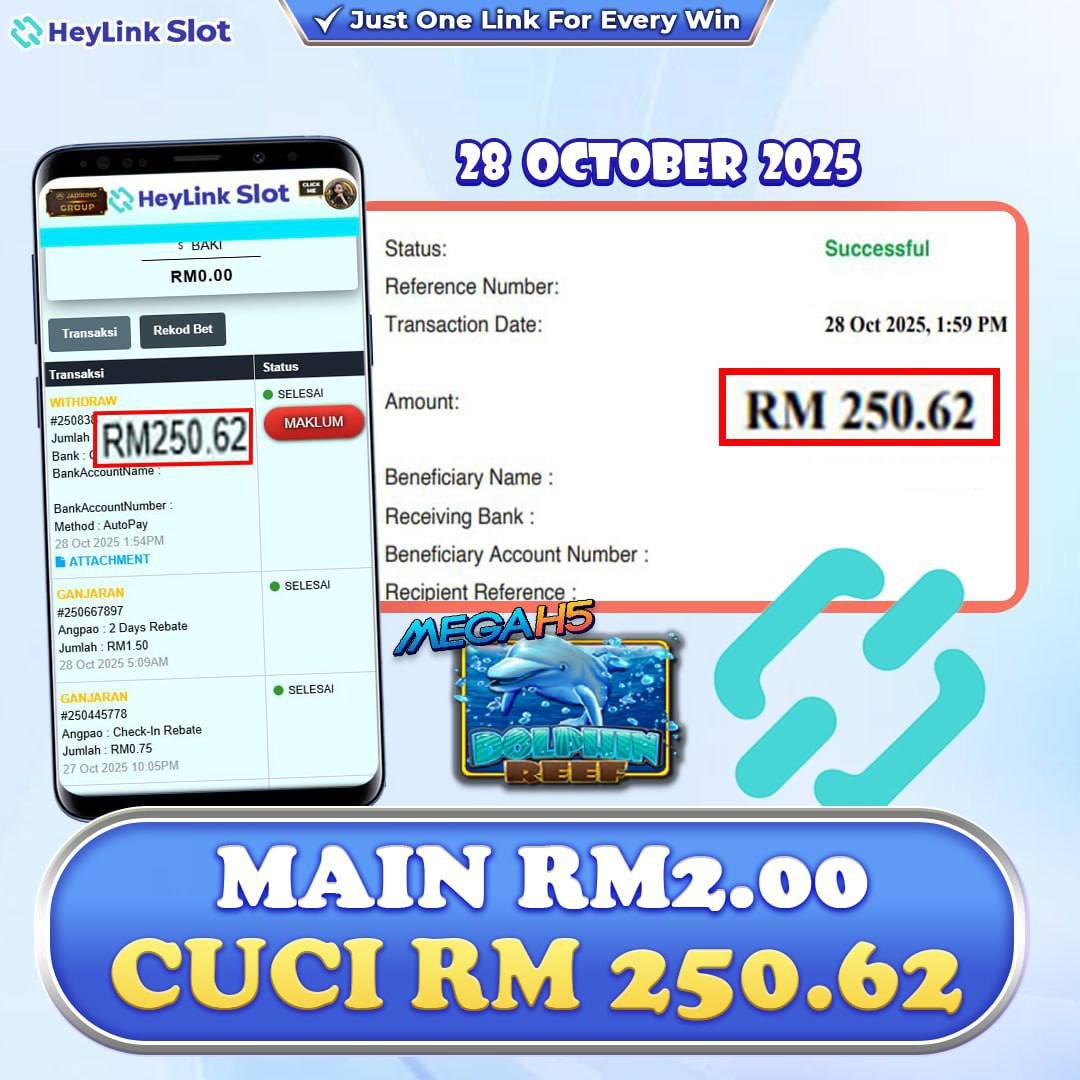 Heylink Free Credit Slots – MegaH5 x DolphinReef