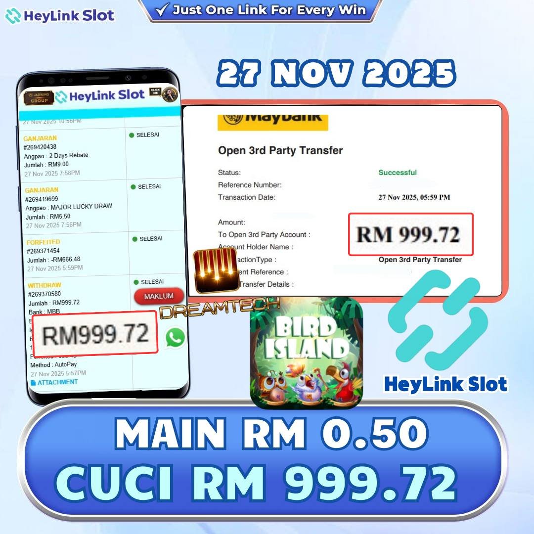 Heylink Free Credit Slots – Dreamtech x Bird Island