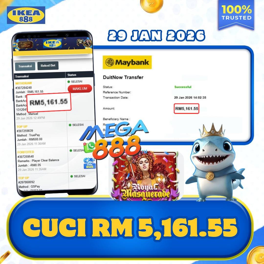 Ikea888 x MEGA888 : ROYAL MASQUERASE
